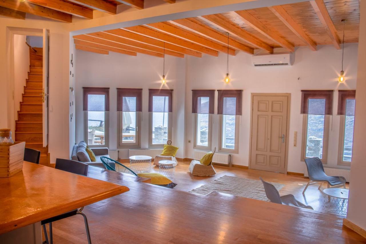 Anastasis Luxury Villa Andros With Heated Pool Sineti Exterior foto