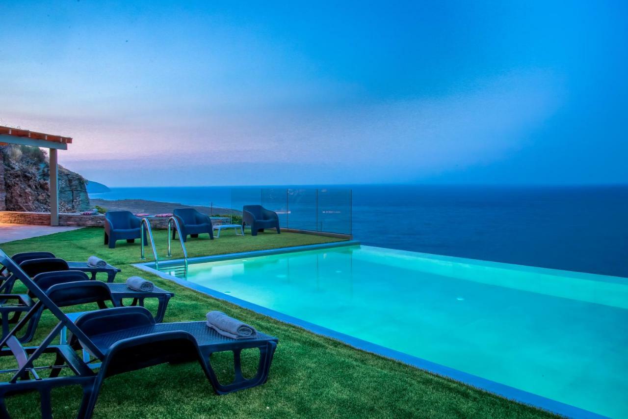Anastasis Luxury Villa Andros With Heated Pool Sineti Exterior foto